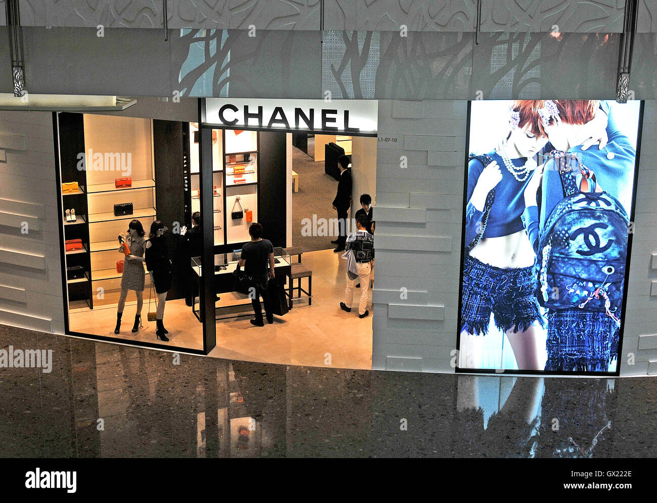 Chanel boutique IFC mall Pudong Shanghai China Stock Photo