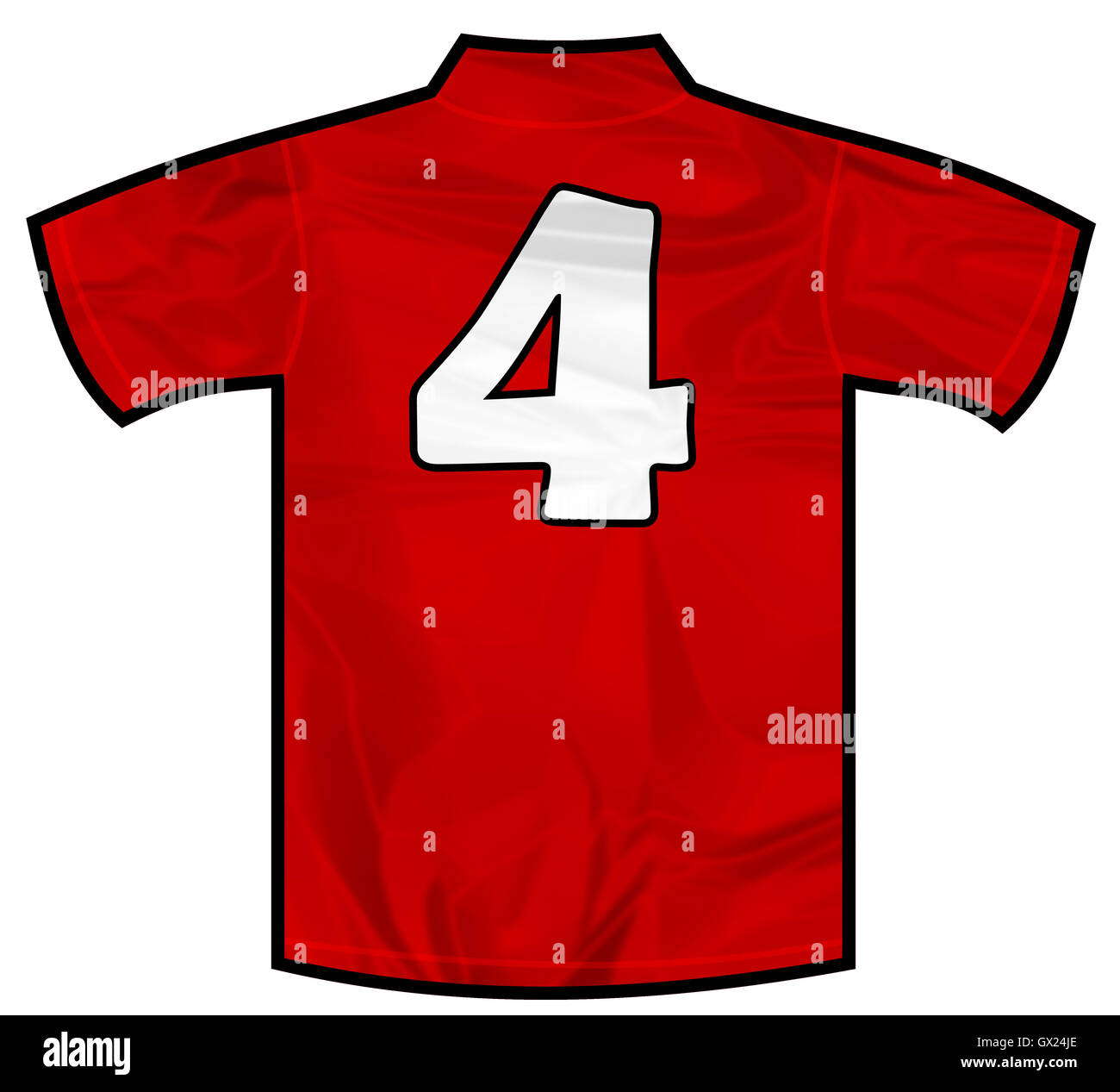 Back of red football shirt hires stock photography and images Alamy