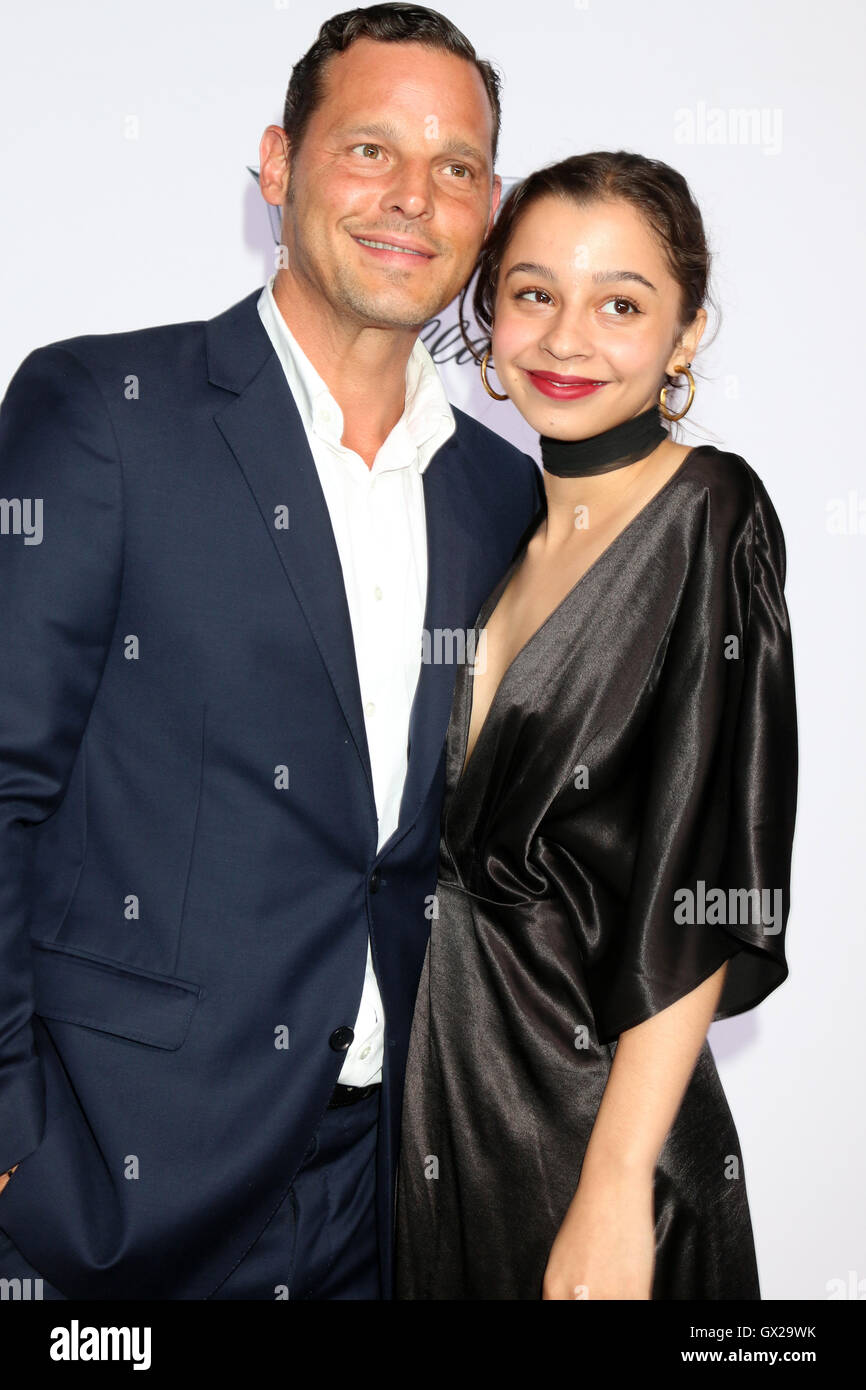 15th Annual Chrysalis Butterfly Ball  Featuring: Justin Chambers, Daughter Where: Brentwood, California, United States When: 12 Jun 2016 Stock Photo