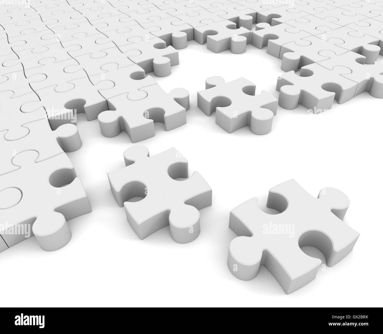 puzzle concept 3d illustration Stock Photo Alamy