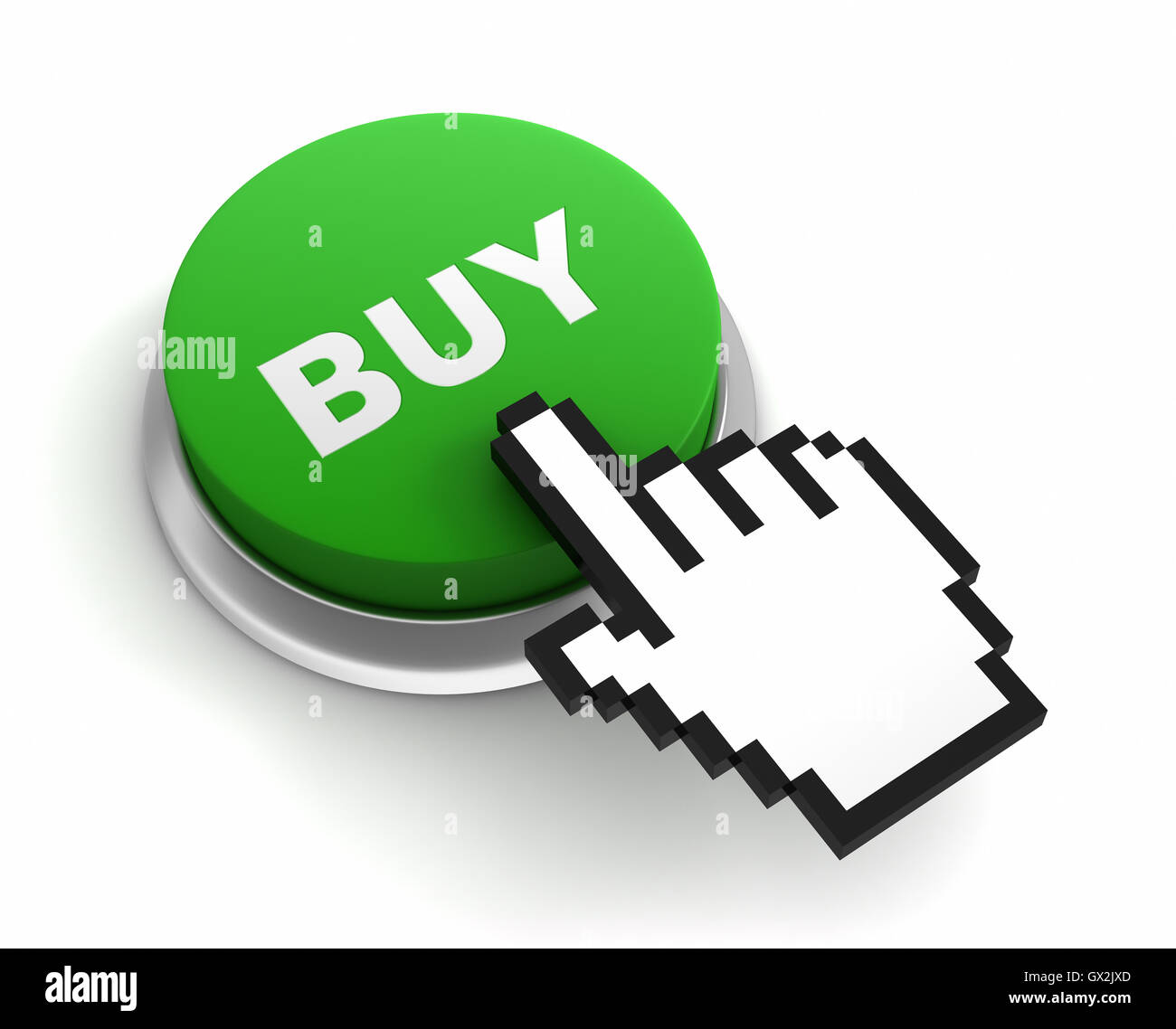 buy button concept  3d illustration Stock Photo