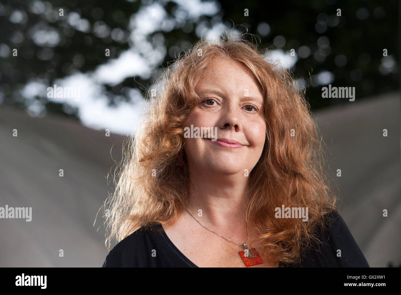 Lorna Gibb, the Scottish writer and lecturer, at the Edinburgh International Book Festival. Edinburgh, Scotland. 23rd August 2016 Stock Photo