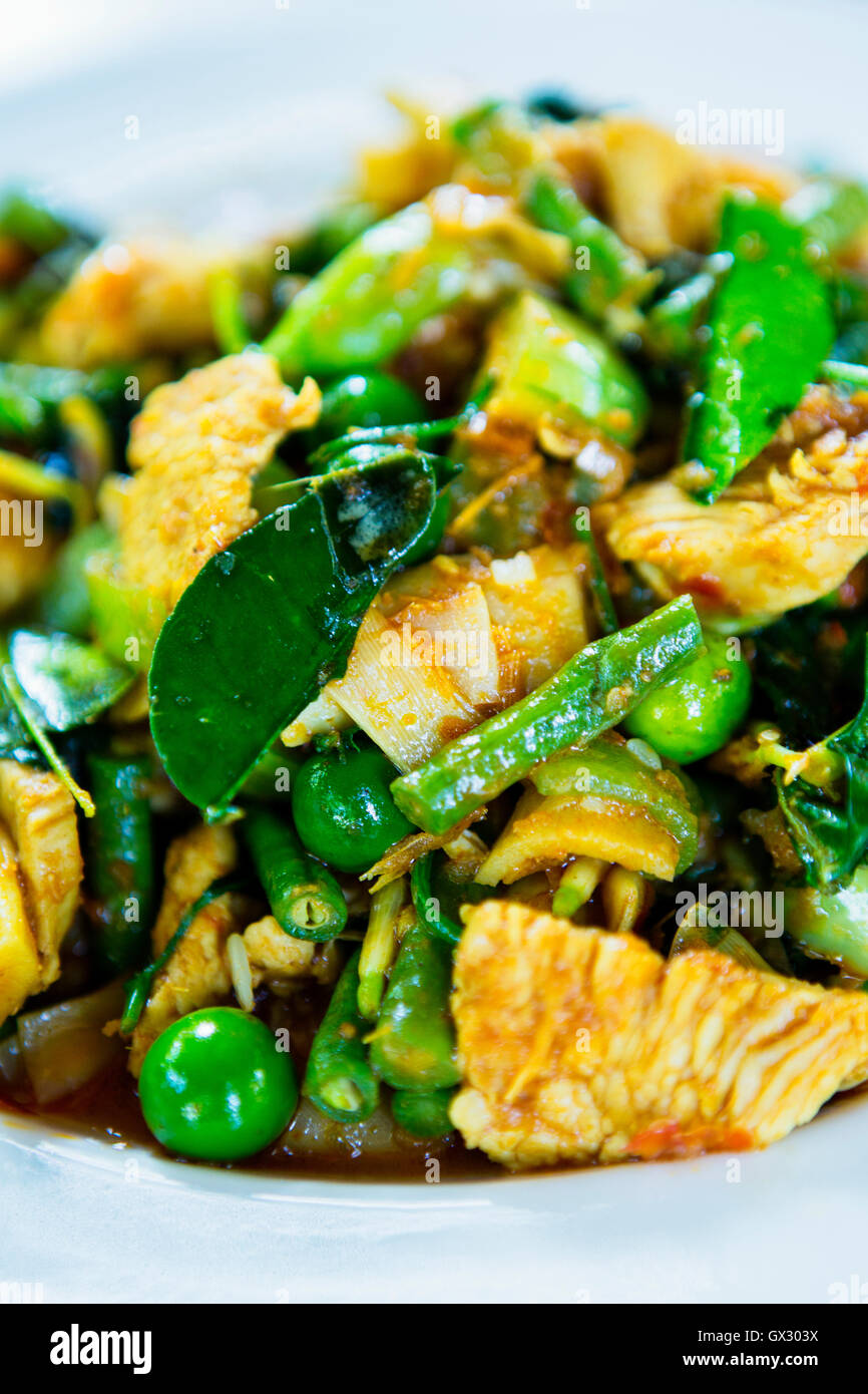Thai food - a stir fry Stock Photo - Alamy