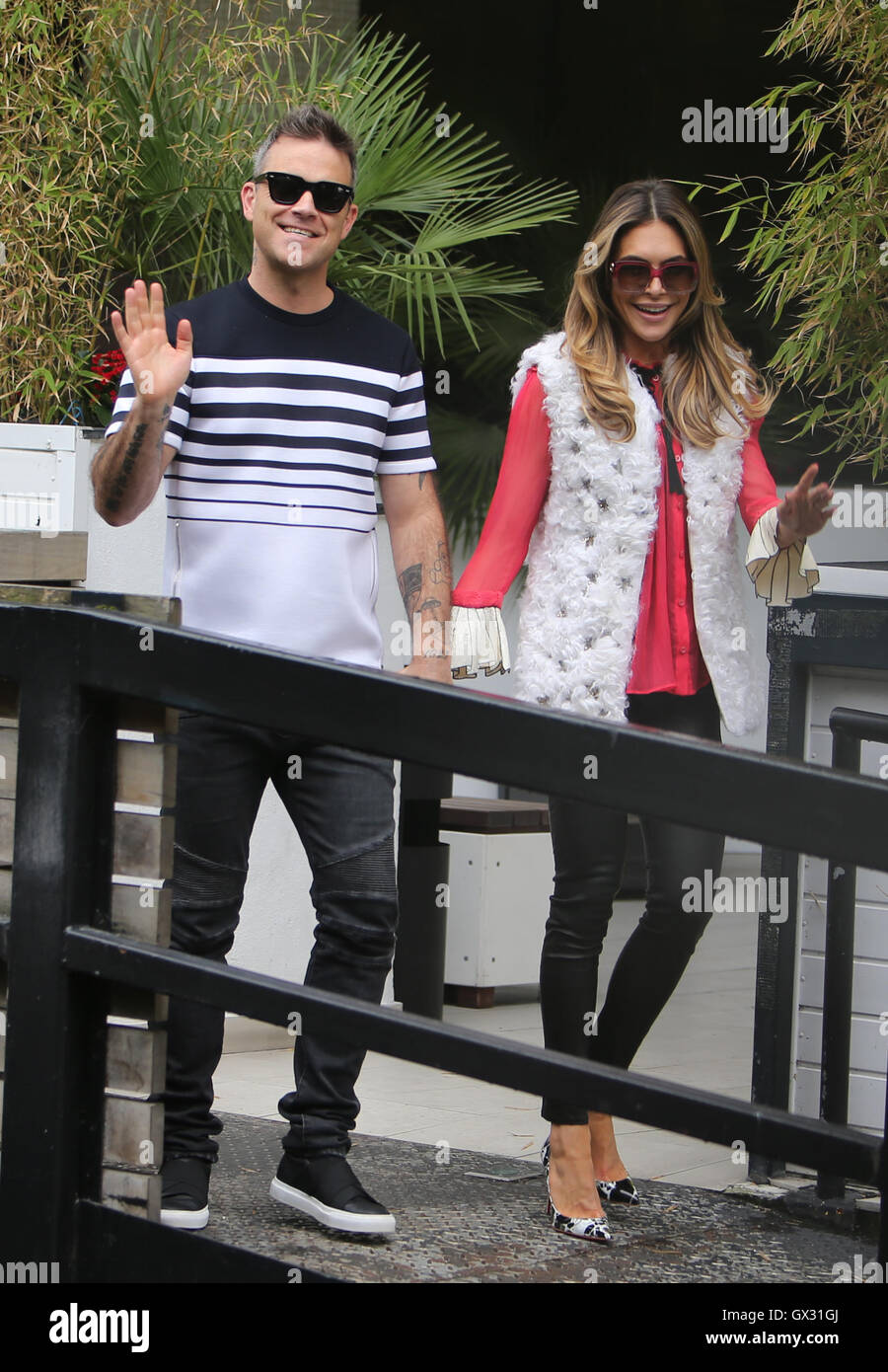 Robbie Williams And Ayda Field Outside ITV Studios Featuring: Robbie ...