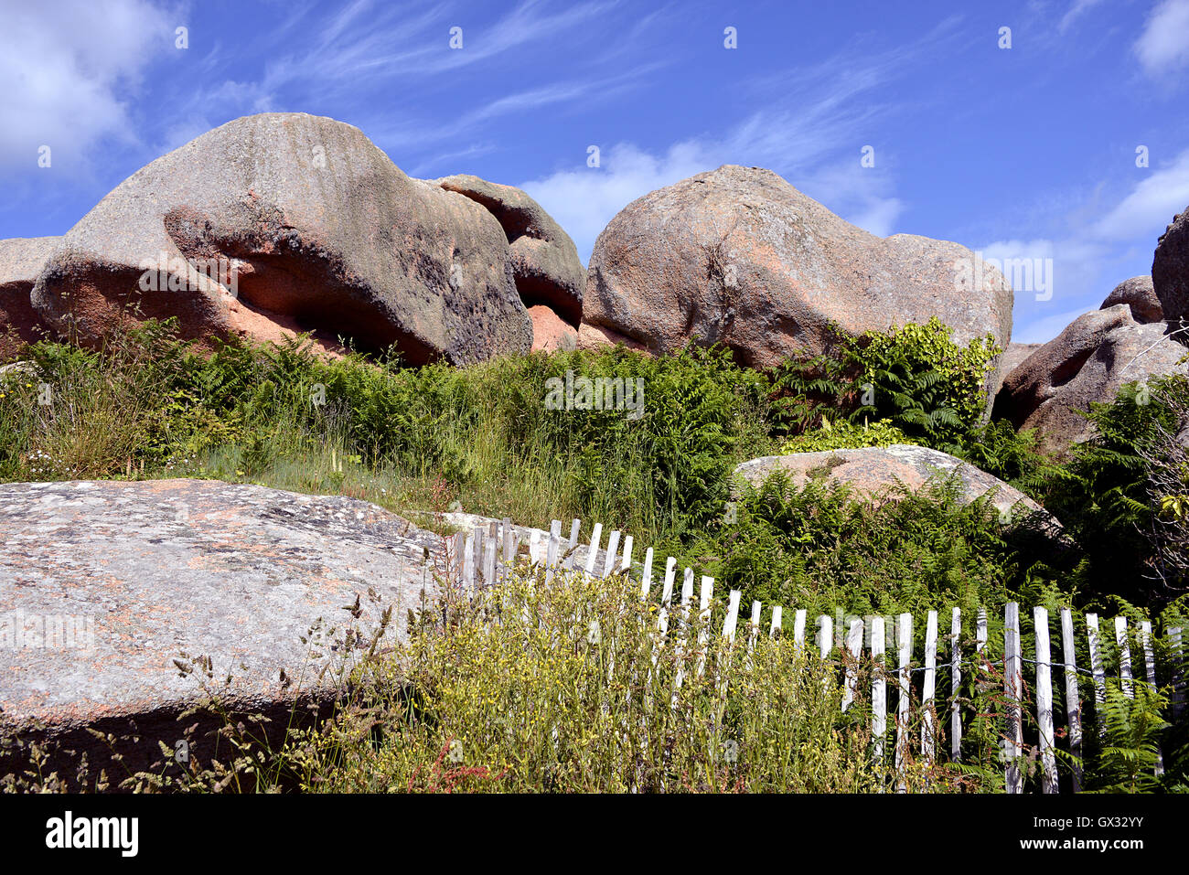 Pink Rocks France Pink rocks of Ploumanac'h in France Stock Photo - Alamy