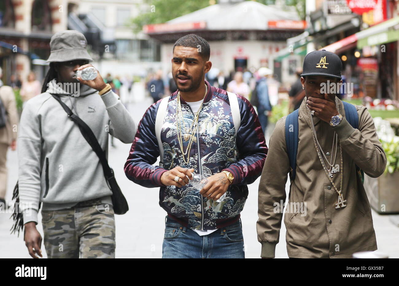 WSTRN leaving Global House studios Featuring: WSTRN Where: London ...
