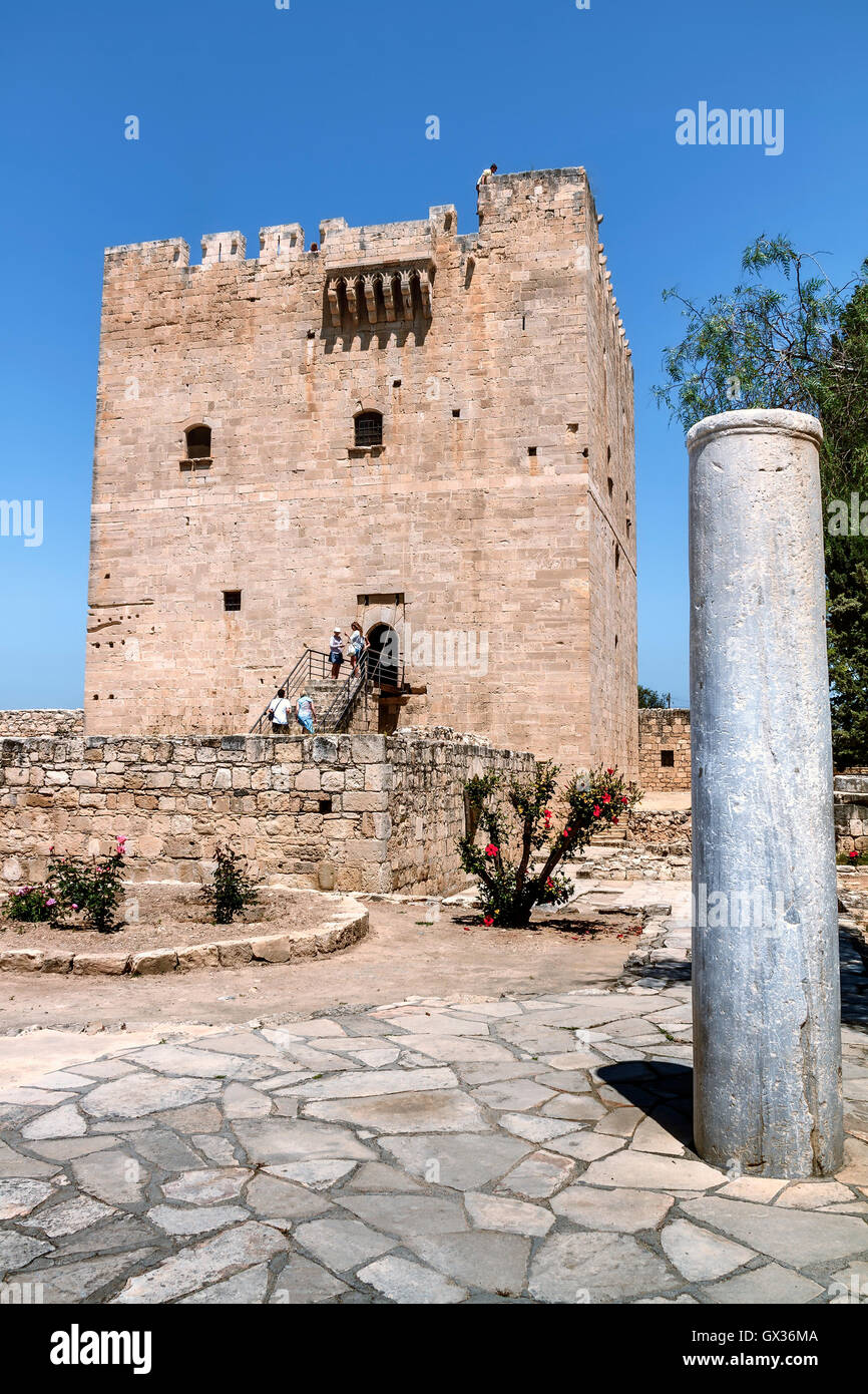 Tower Kolossi Castle Cyprus Stock Photo Alamy