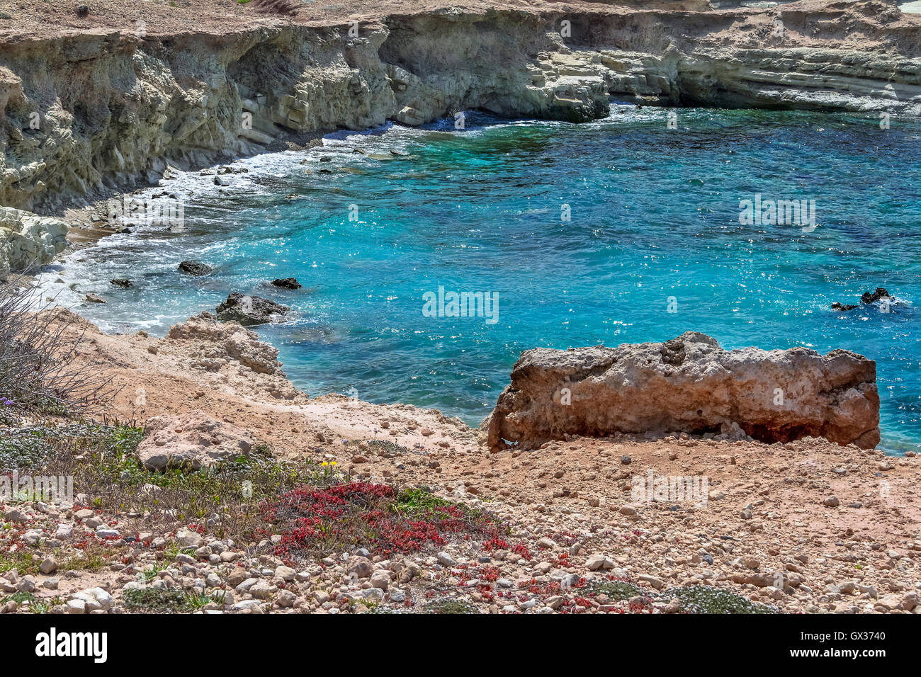 Agios Shoreline Cyprus Stock Photo Alamy