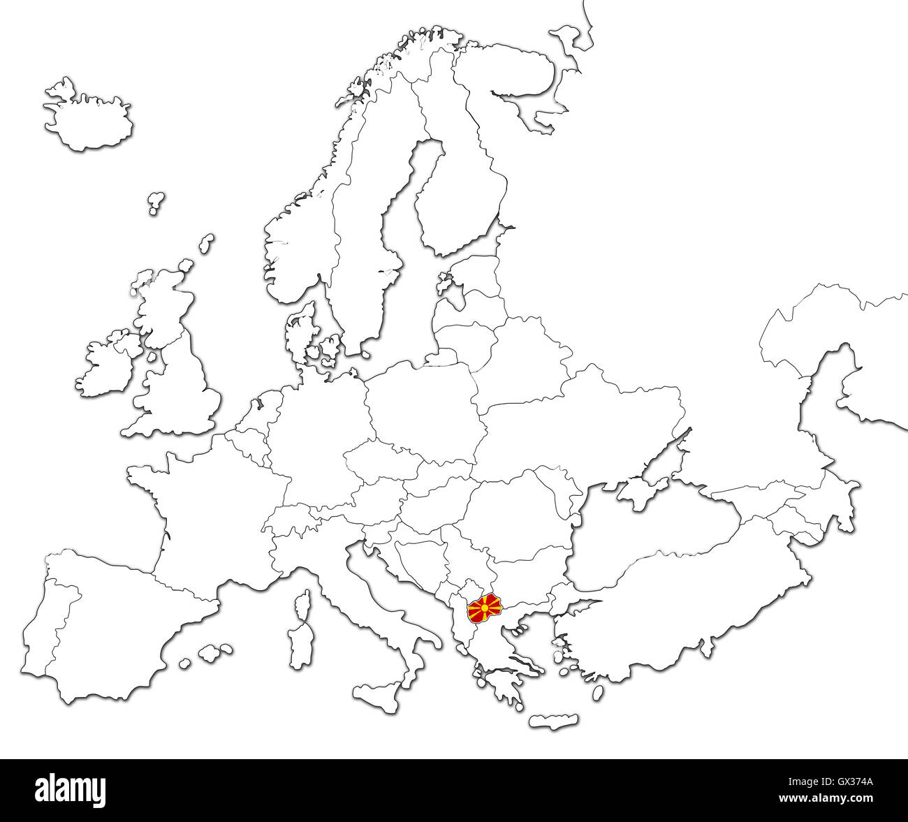 Macedonian Map High Resolution Stock Photography and Images Alamy