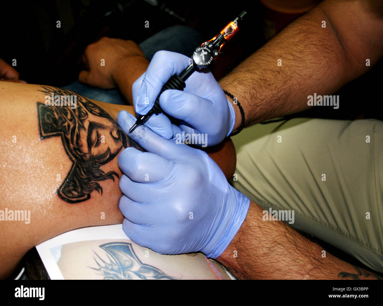 Tattoo on upper arm hi-res stock photography and images - Alamy