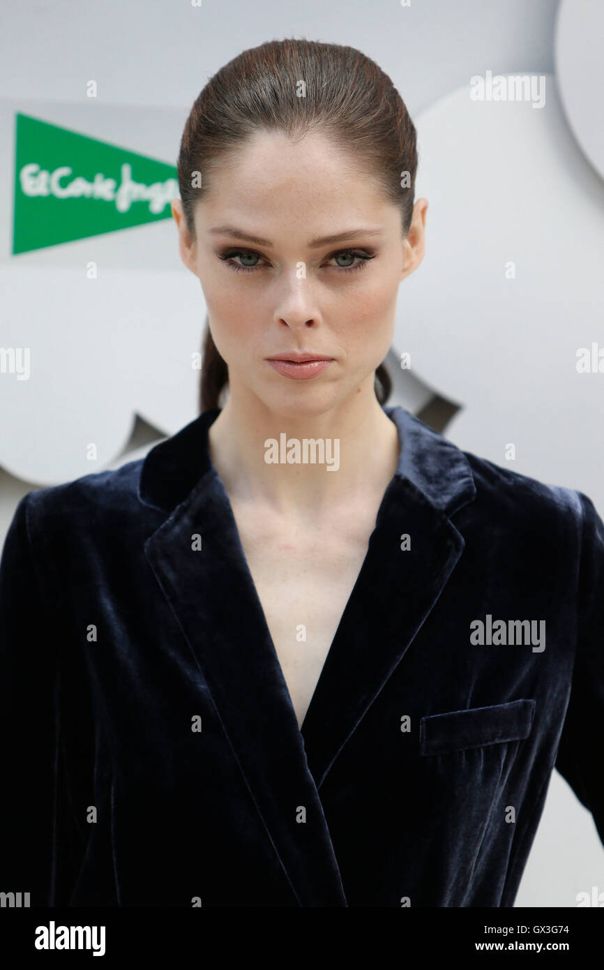 Madrid, Spain. 15th September, 2016. Model Coco Rocha new image campaign Fall-Winter fashion 'El Corte Ingles' in Madrid on Thursday 15 September 2016. Credit:  Gtres Información más Comuniación on line,S.L./Alamy Live News Stock Photo