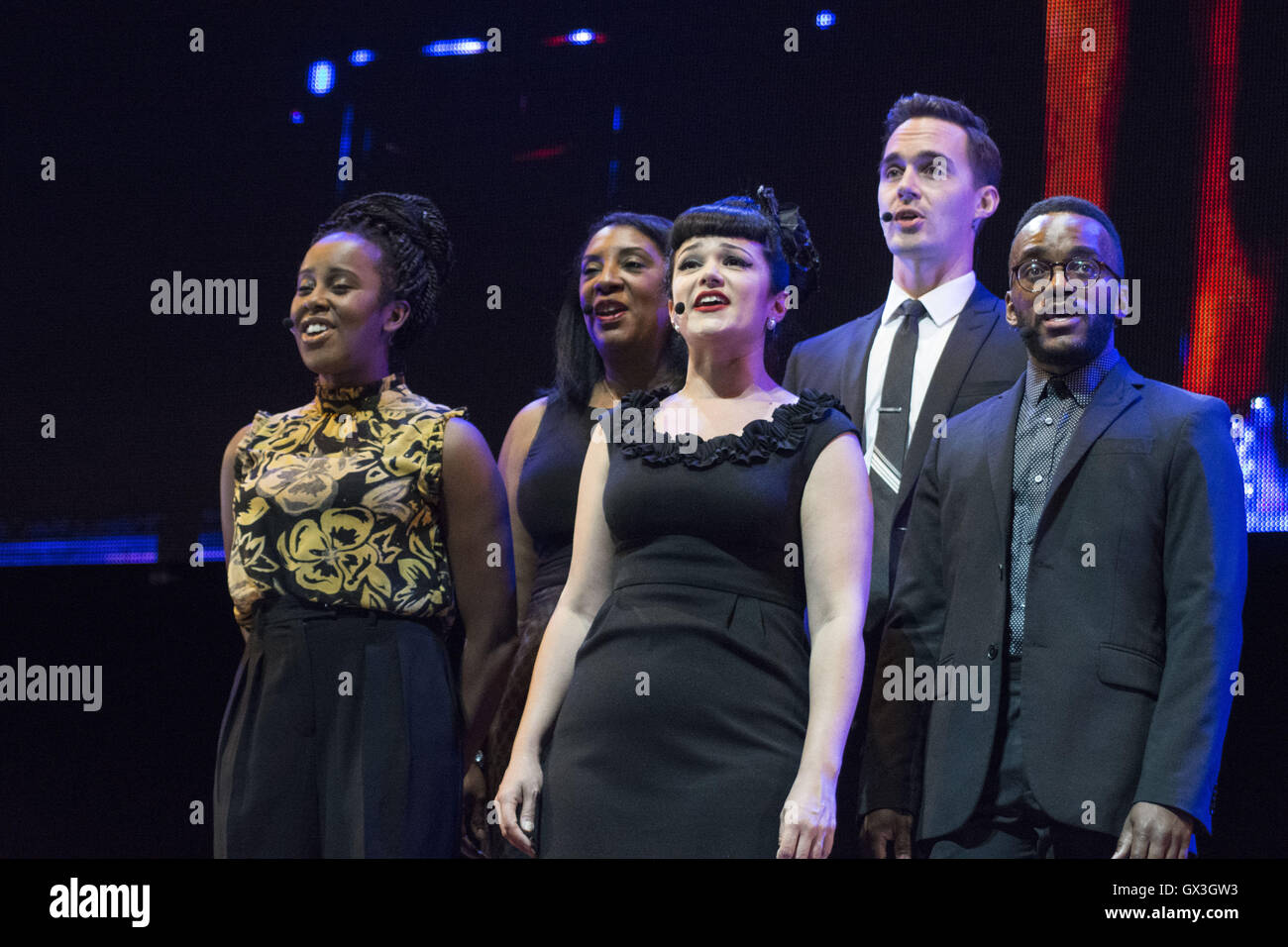Chicago, IL, USA. 14th Sep, 2016. The Fifth Star Awards honors people who have contributed to the arts and culture of Chicago and beyond. This year's presentation took place at the Pritzker Pavillion in Millennium Park in downtown Chicago.The honorees were Second City, legendary sketch and comedy center; Jackie Taylor, actress, educator and founder of the Black Ensemble Theater; Victor Skrebneski, celebrated photographer; Carlos Tortolero, educator and founder of the Museum of Mexican Art and Buddy Guy, legendary Blues musician. The Rising Star Award was presented to Jocelyn Camille L Stock Photo