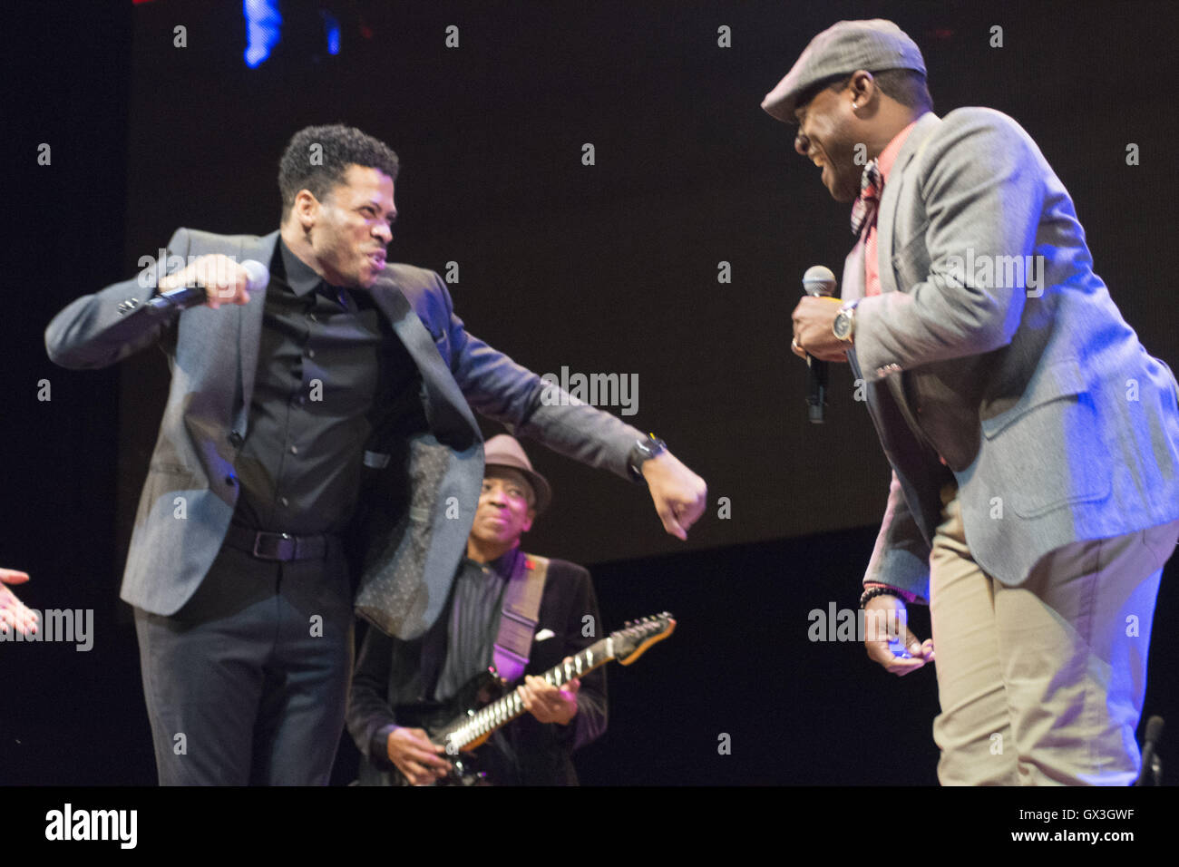 Chicago, IL, USA. 14th Sep, 2016. The Fifth Star Awards honors people who have contributed to the arts and culture of Chicago and beyond. This year's presentation took place at the Pritzker Pavillion in Millennium Park in downtown Chicago.The honorees were Second City, legendary sketch and comedy center; Jackie Taylor, actress, educator and founder of the Black Ensemble Theater; Victor Skrebneski, celebrated photographer; Carlos Tortolero, educator and founder of the Museum of Mexican Art and Buddy Guy, legendary Blues musician. The Rising Star Award was presented to Jocelyn Camille L Stock Photo