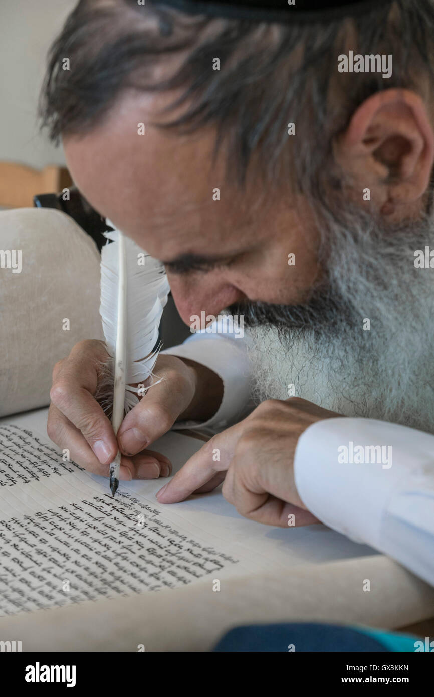 Torah scribe hi-res stock photography and images - Alamy