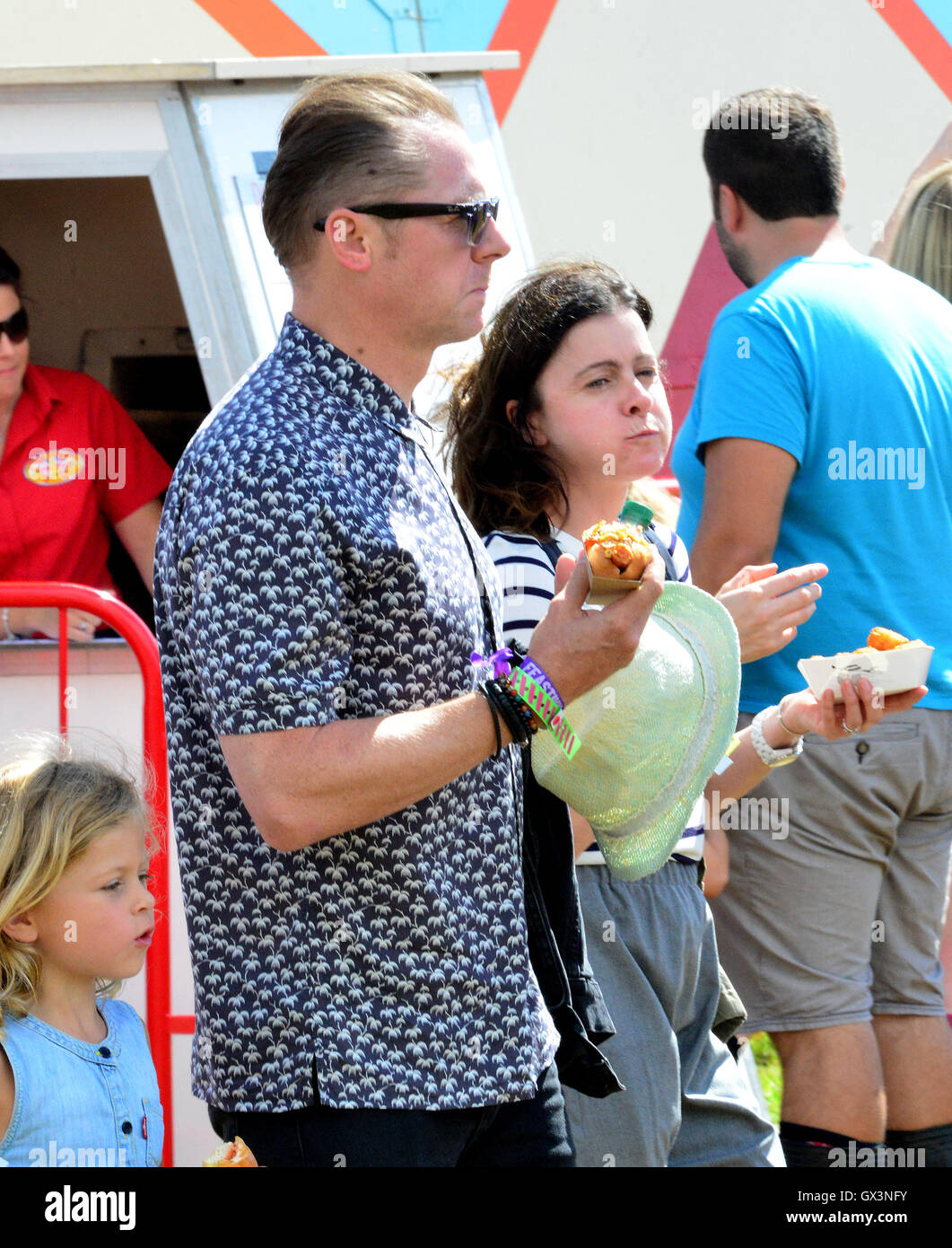 Simon Pegg at The Big Feastival at Alex James' Farm on August 28, 2016