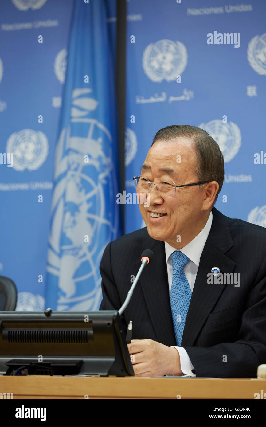 New York, United States. 14th Sep, 2016. UN Secretary General Ban Ki ...