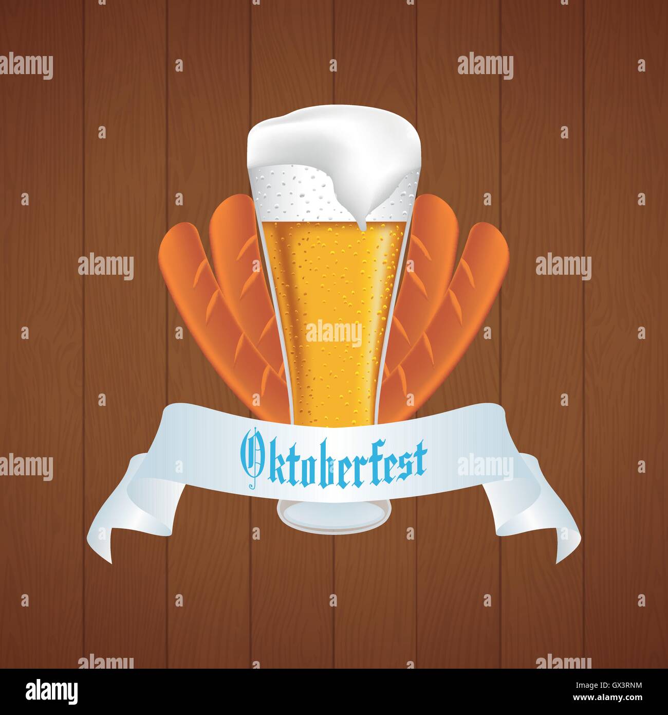 Cute Oktoberfest label Stock Vector Image & Art - Alamy