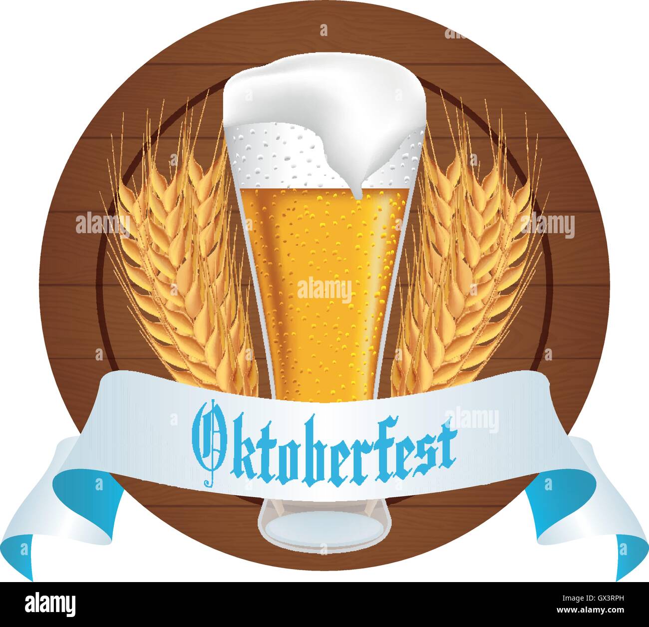 Cute Oktoberfest label Stock Vector Image & Art - Alamy