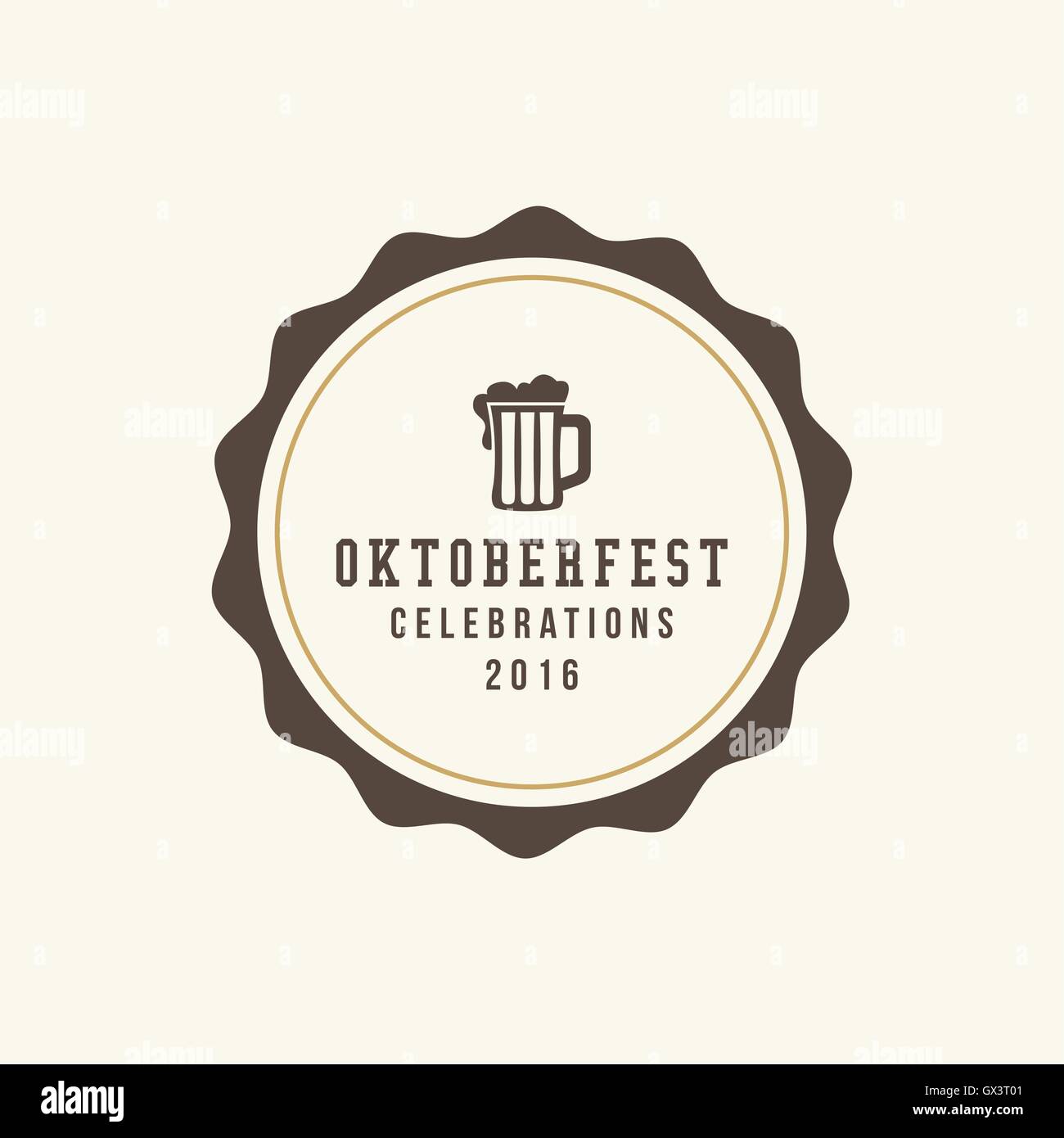 Cute Oktoberfest label Stock Vector Image & Art - Alamy