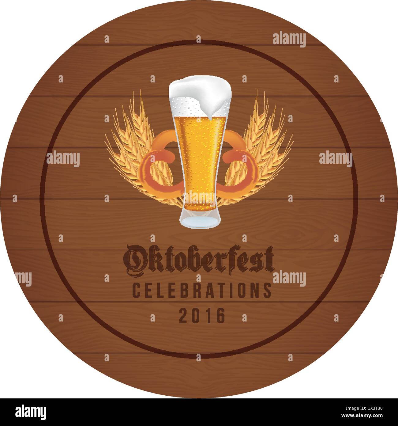 Cute Oktoberfest label Stock Vector Image & Art - Alamy