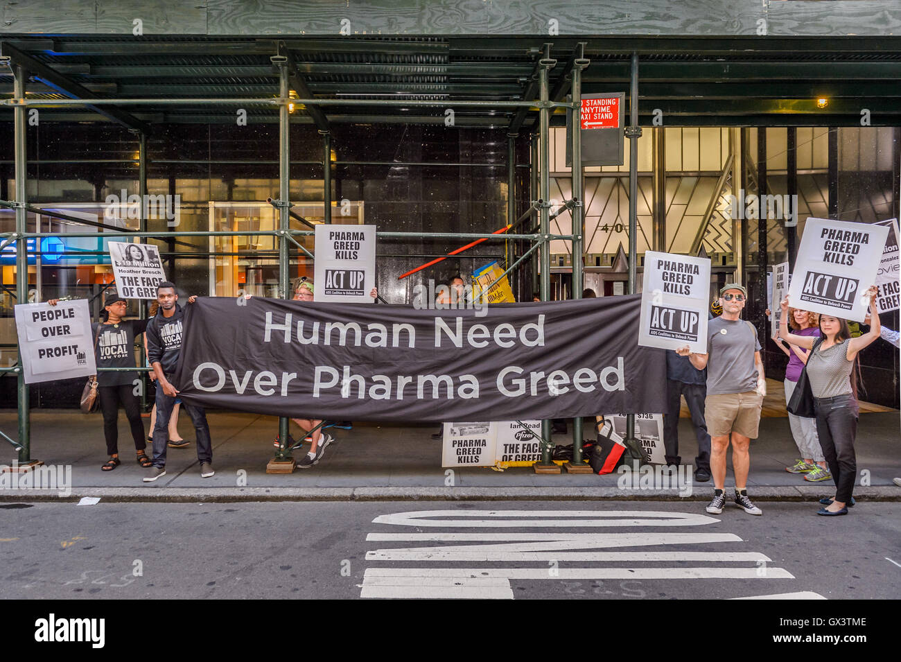 New York, United States. 14th Sep, 2016. Activists from ACT UP/NY (AIDS ...