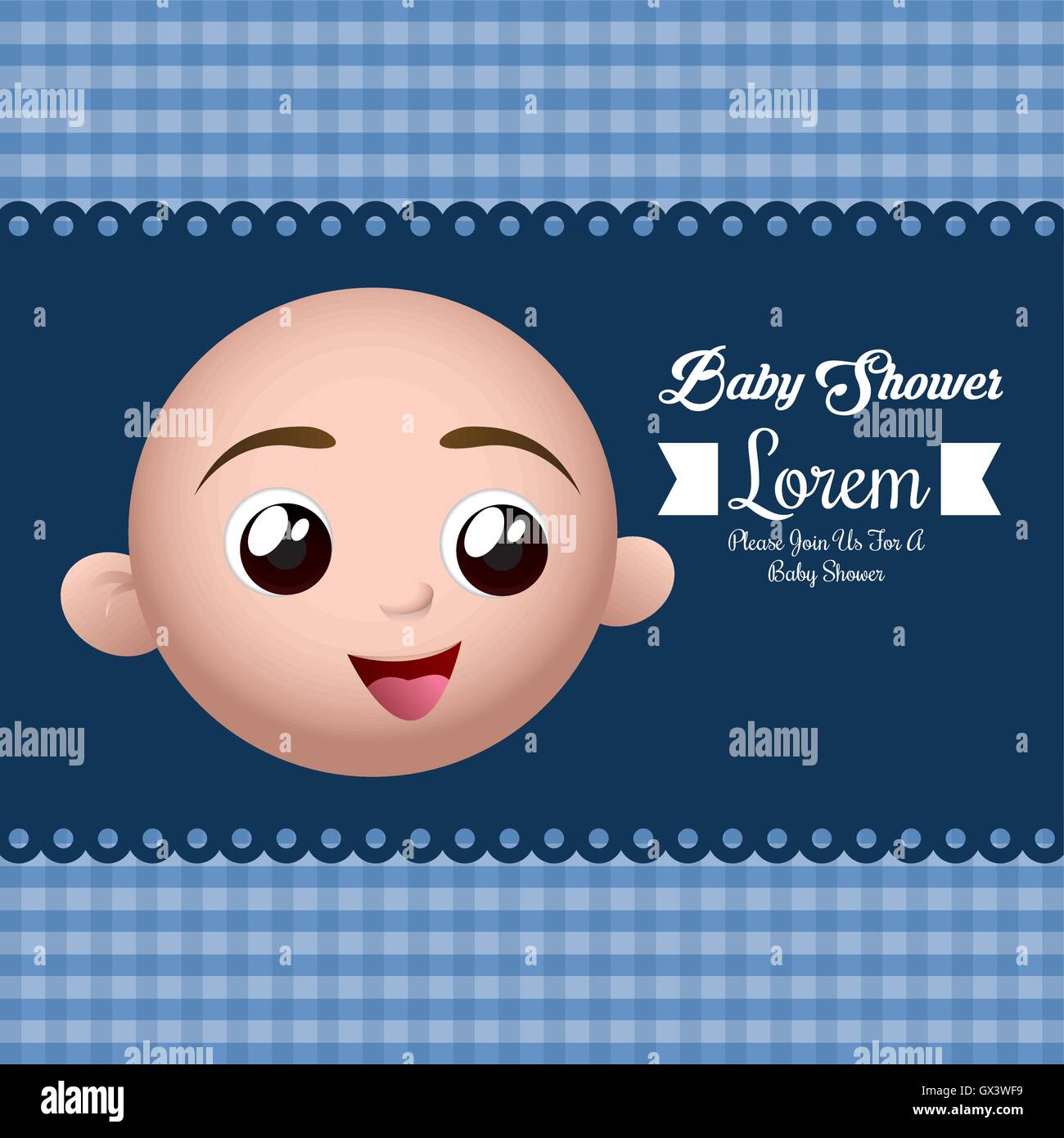 Baby shower invitation card design Stock Vector Image & Art - Alamy