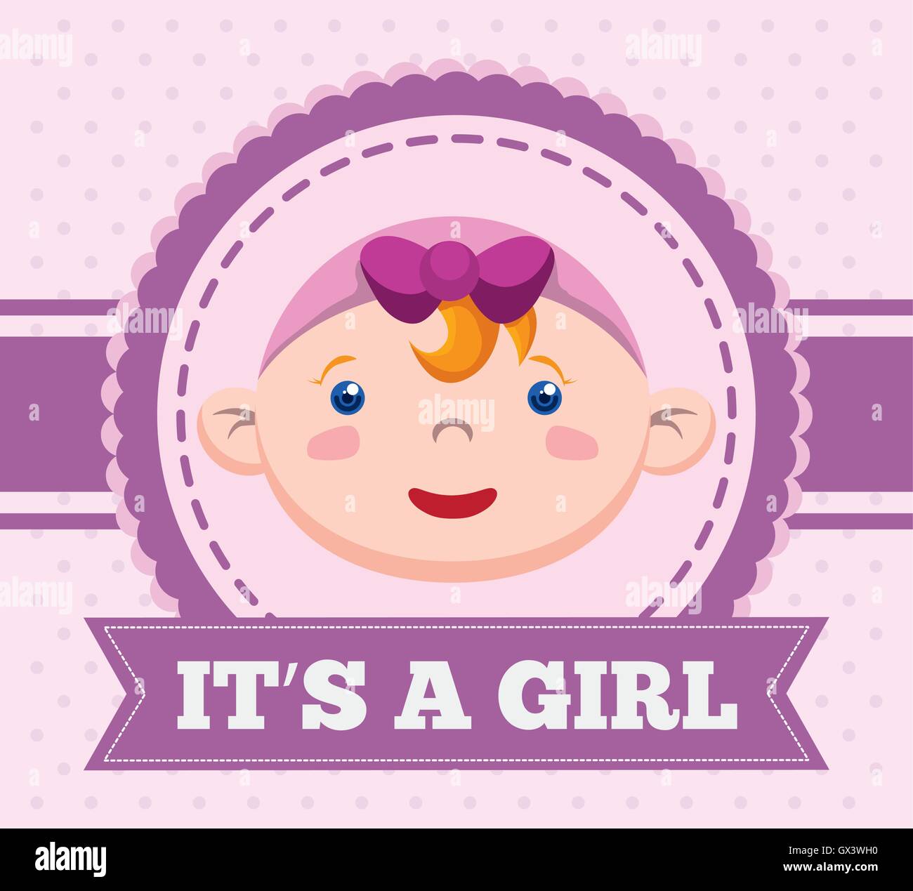 Baby shower invitation card design Stock Vector Image & Art - Alamy