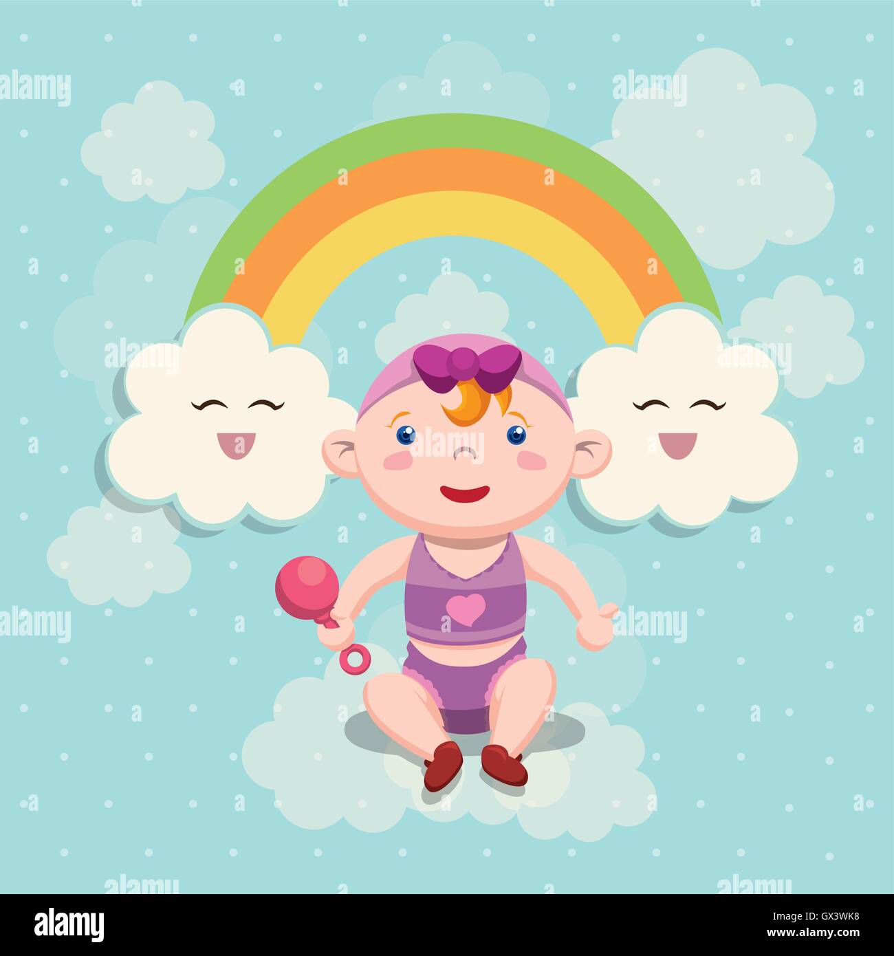 Baby shower invitation card design Stock Vector Image & Art - Alamy