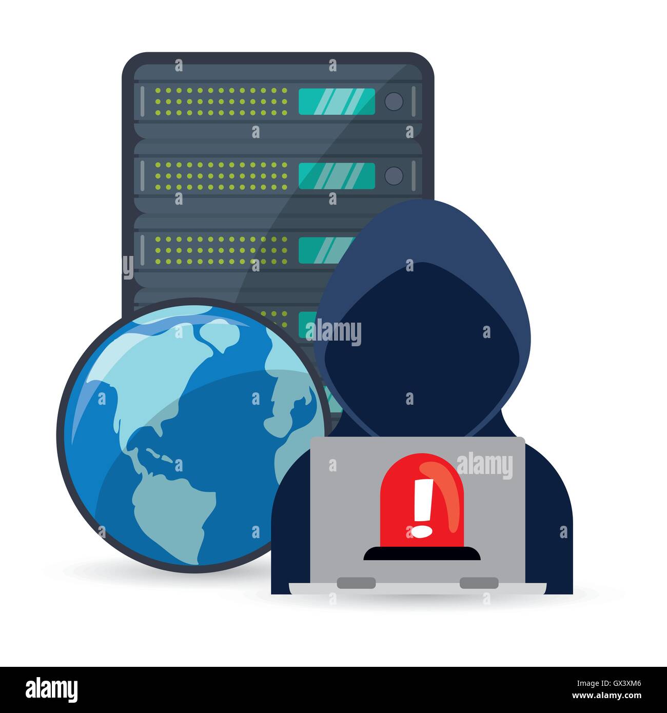 Cyber security system and media design Stock Vector Image & Art - Alamy