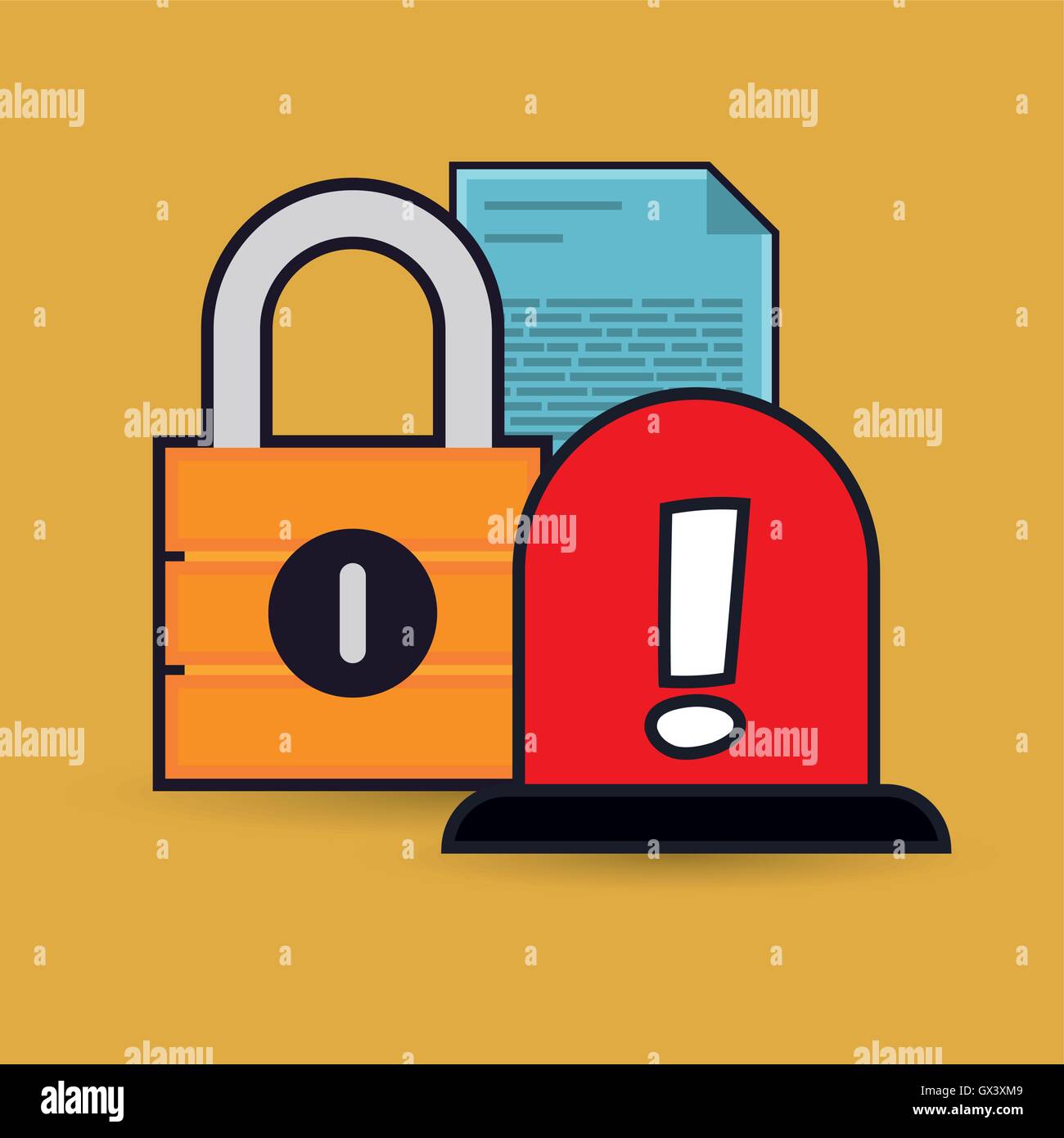 Cyber security system and media design Stock Vector Image & Art - Alamy