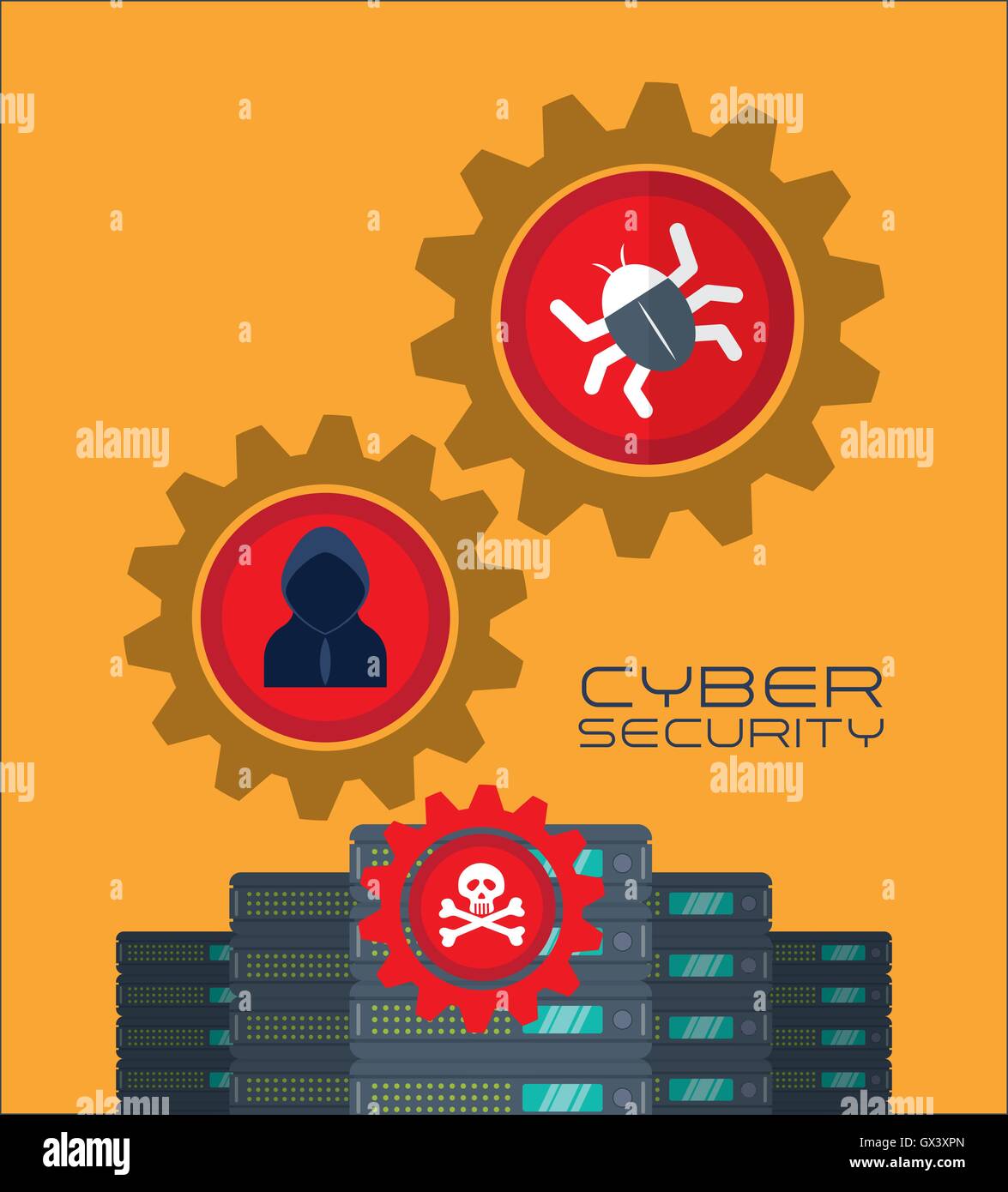 Cyber security system and media design Stock Vector Image & Art - Alamy