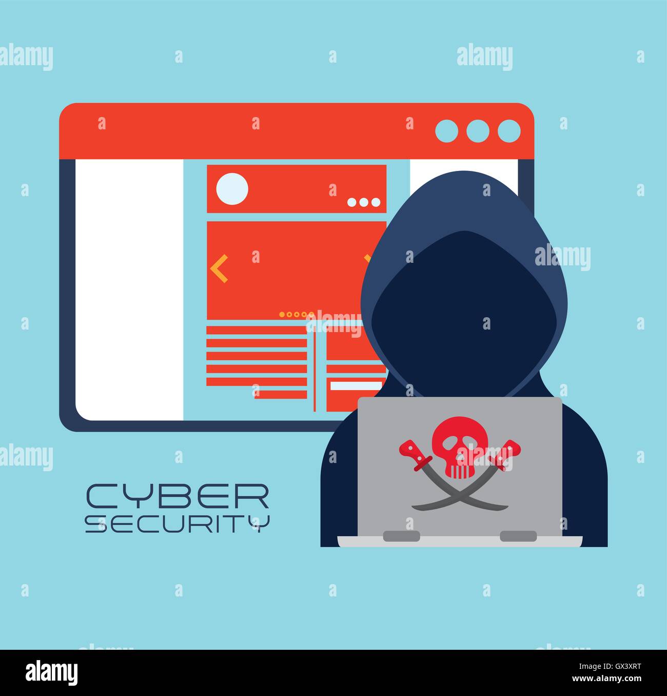 Cyber security system and media design Stock Vector Image & Art - Alamy