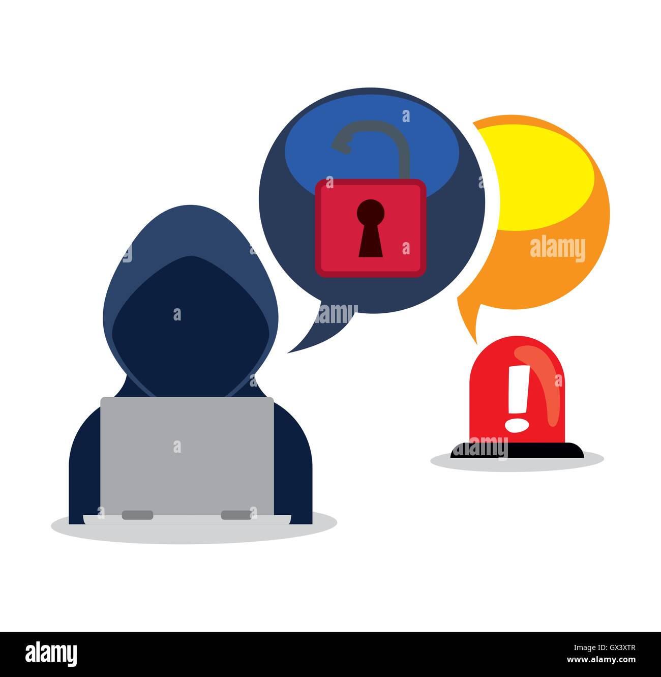 Cyber security system and media design Stock Vector Image & Art - Alamy