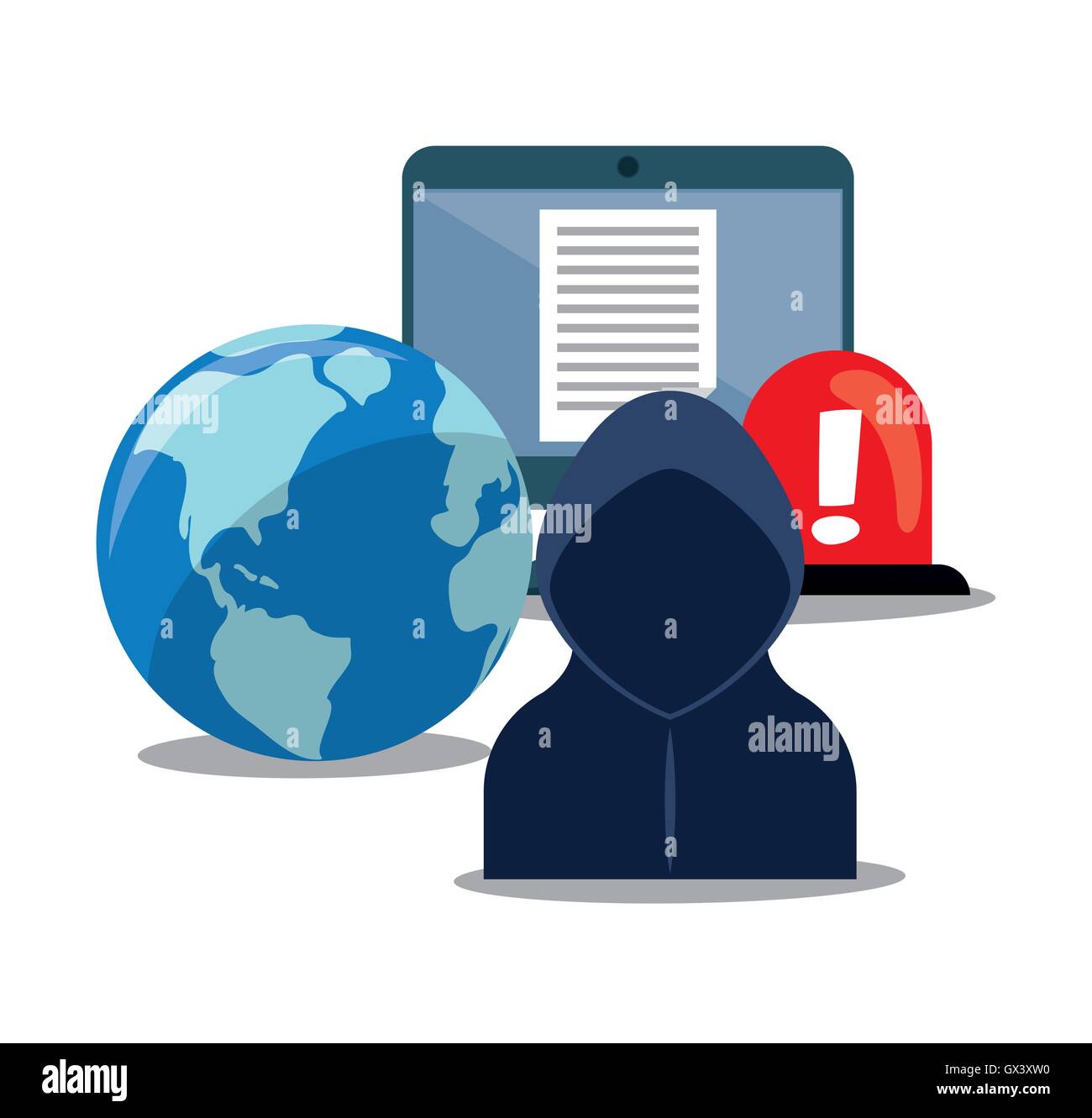 Cyber security system and media design Stock Vector Image & Art - Alamy