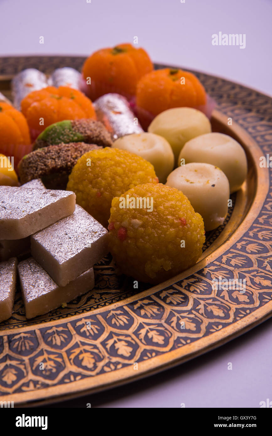 Indian Sweets in Purple package