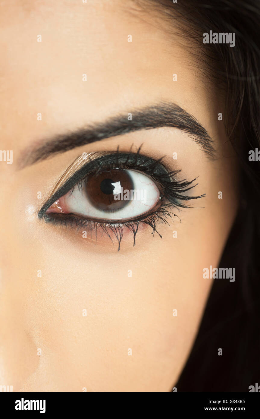 Close up of a woman's eye Stock Photo