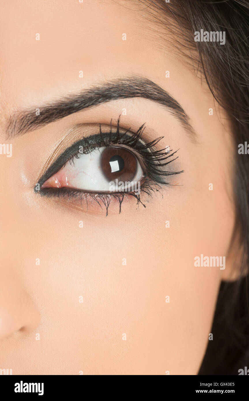 Close up of a woman's eye Stock Photo