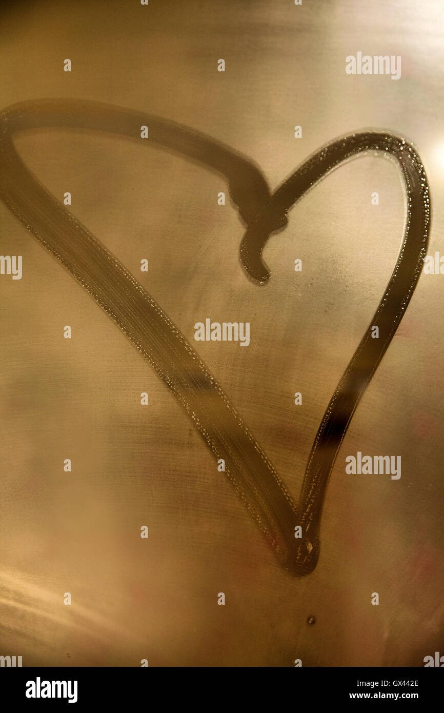 Heart Condensation Stock Photo