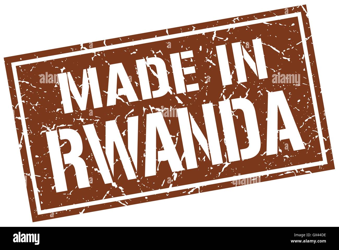 made in Rwanda stamp Stock Vector