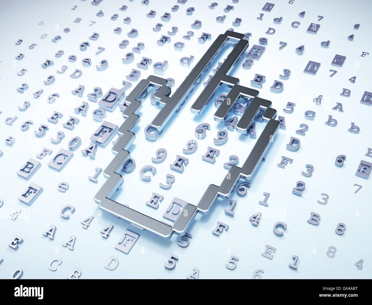 Computer mouse cursor metal hi-res stock photography and images - Alamy