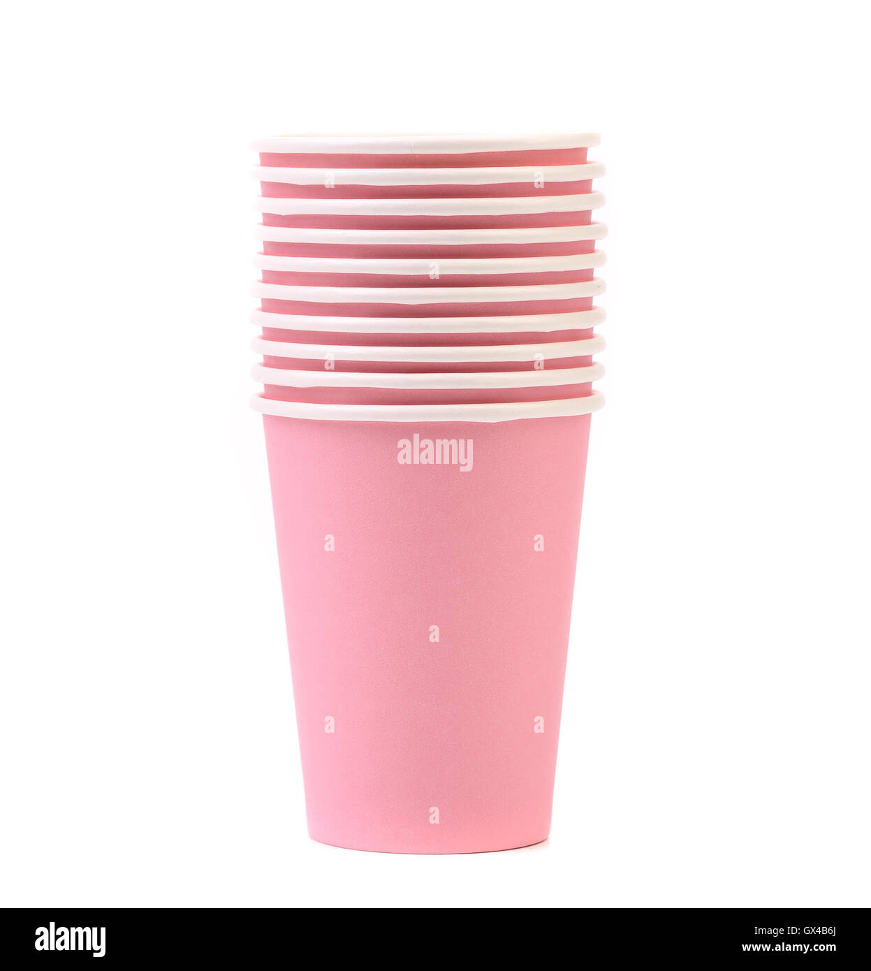 Pile of colorful paper coffee cup Stock Photo - Alamy