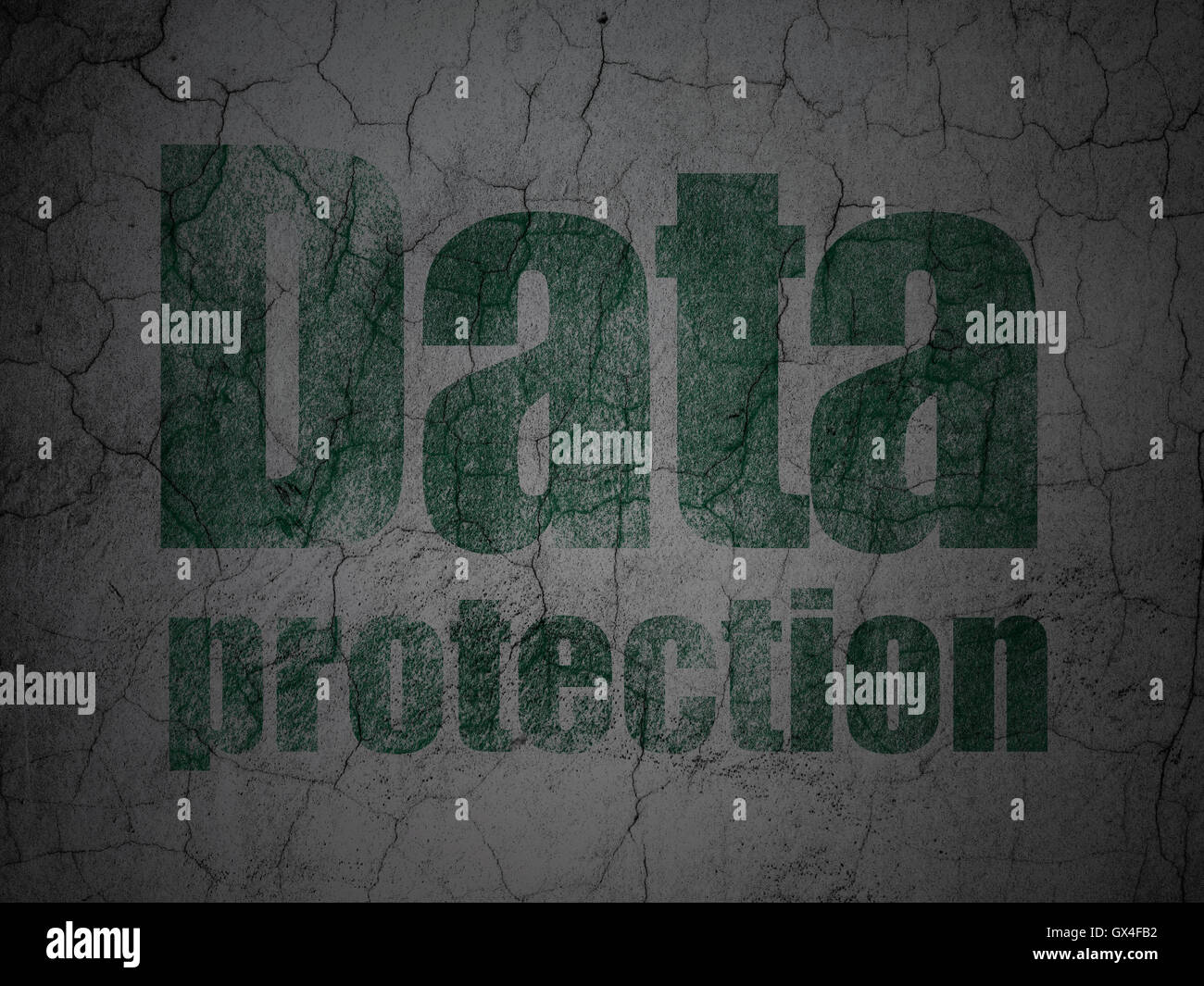 Privacy concept: Data Protection on grunge wall background Stock Photo ...