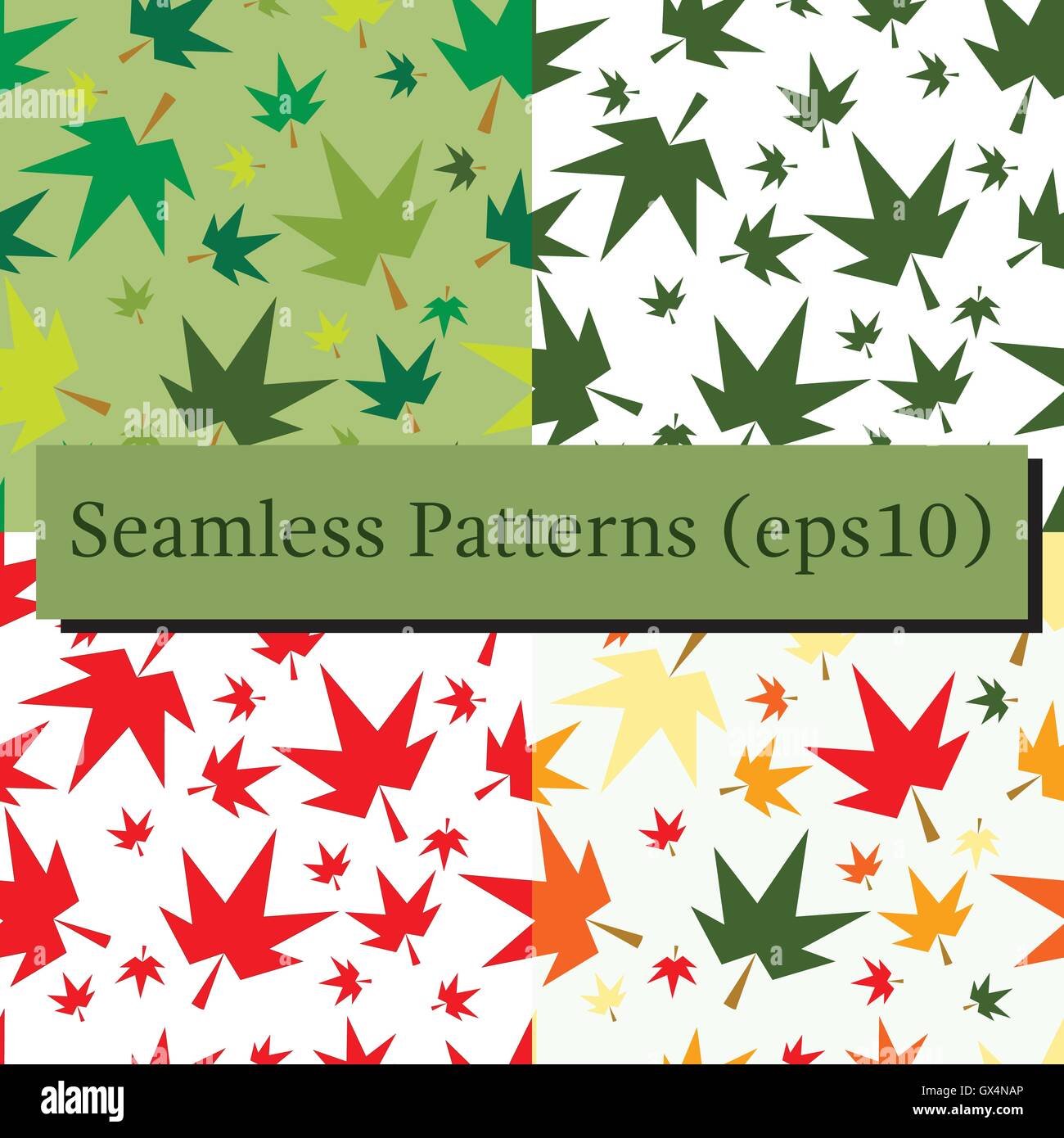 Colorful maple Stock Vector Images - Alamy