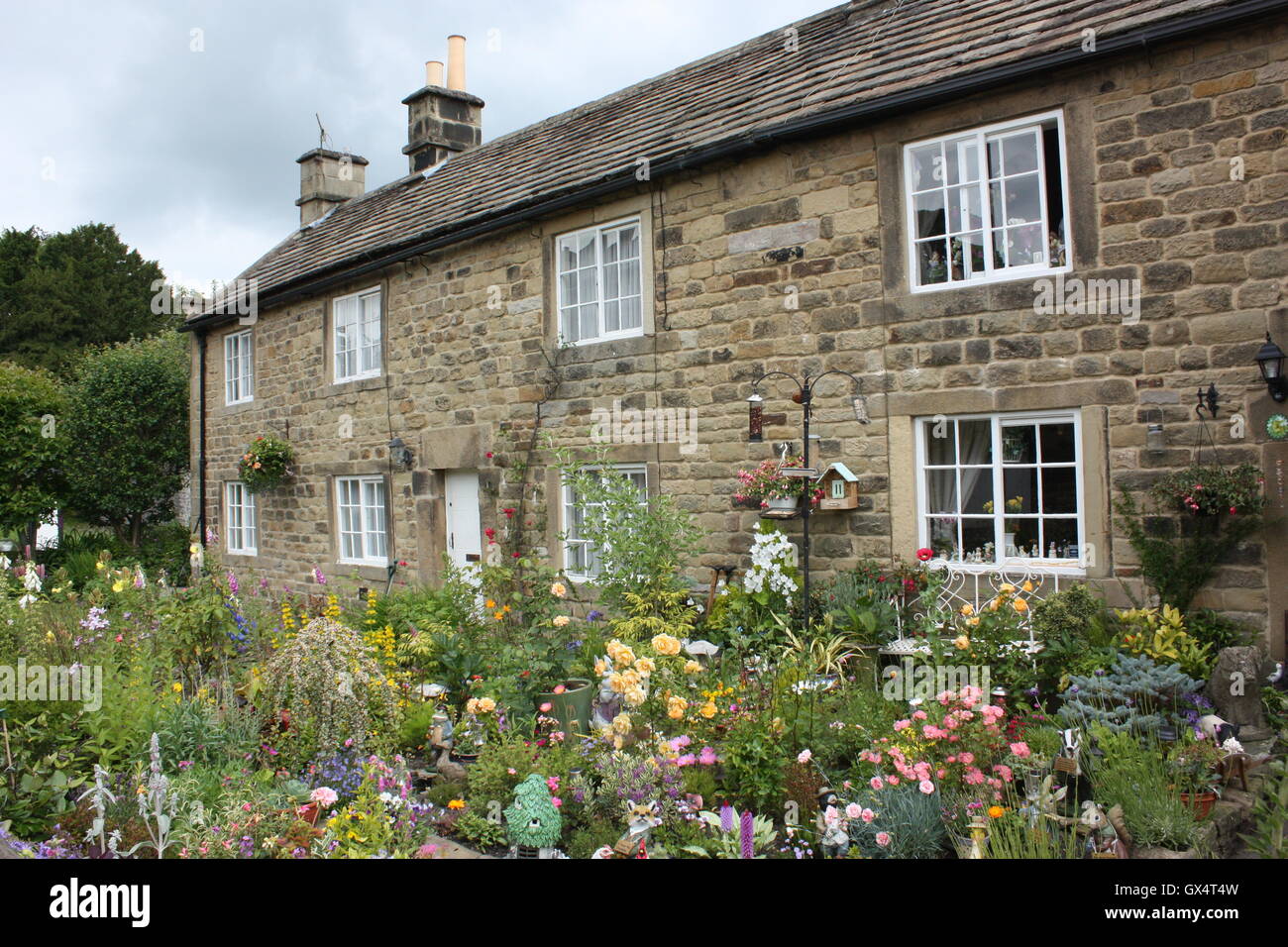 The plague cottages in Eyam, Derbyshire, England Stock Photo
