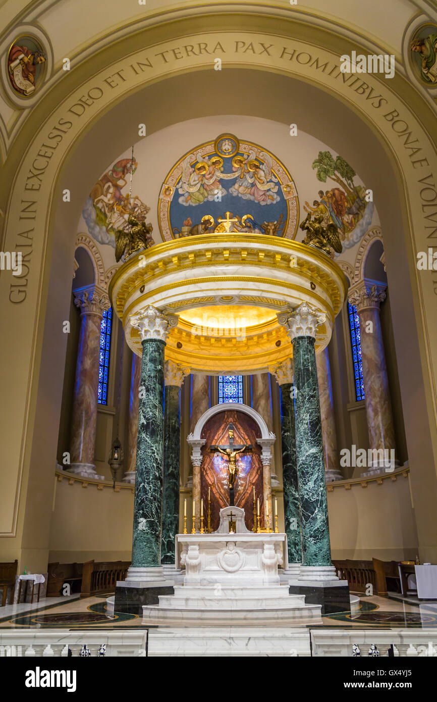 The Cathedral of St. Joseph Roman Catholic church interior in Sioux