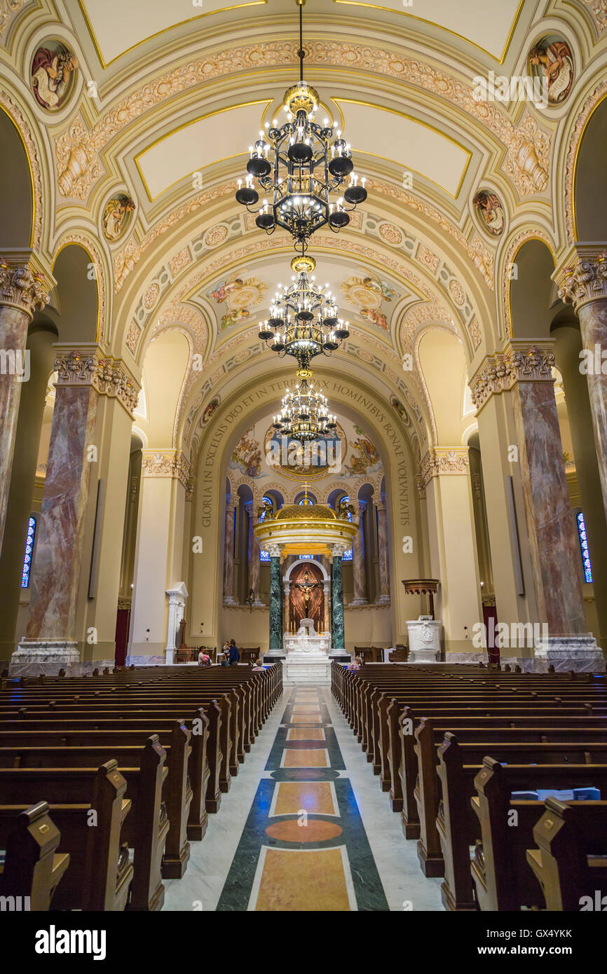 The Cathedral of St. Joseph Roman Catholic church interior in Sioux