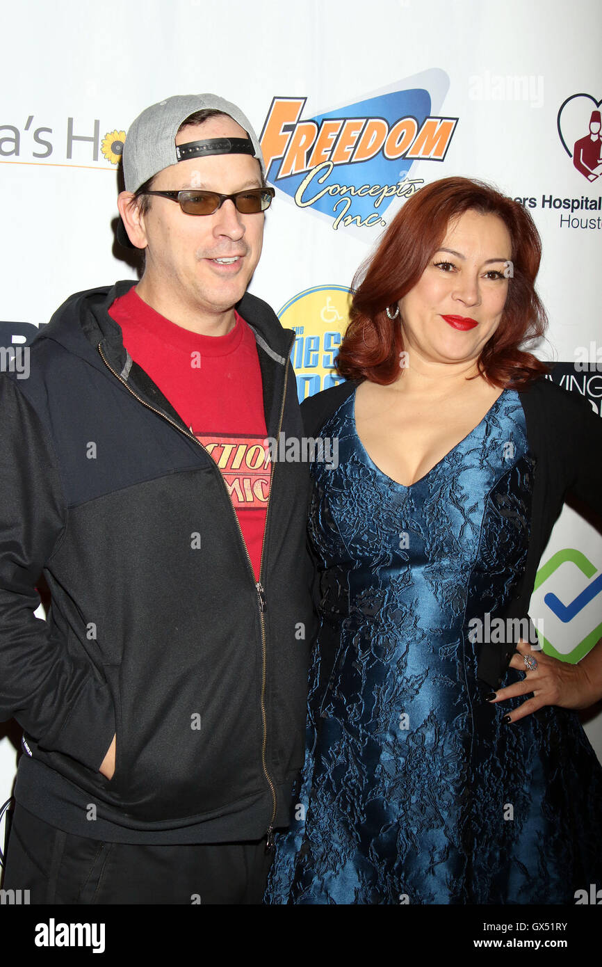 The One Step Closer Foundation Annual 'Raising The Stakes' Celebrity Poker Tournament held at Planet Hollywood Resort & Casino  Featuring: Phil Laak, Jennifer Tilly Where: Las Vegas, Nevada, United States When: 17 Jun 2016 Stock Photo