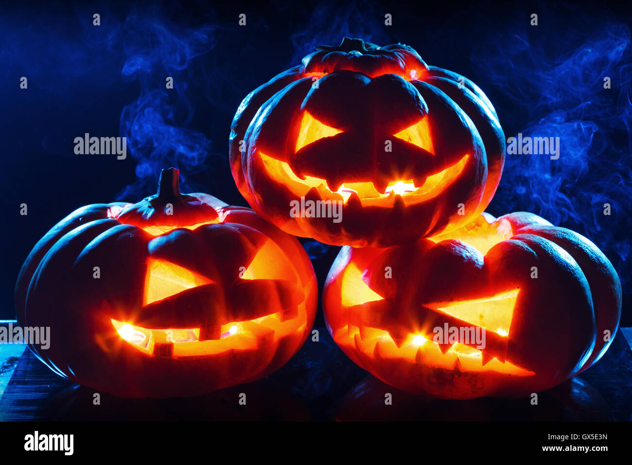 Halloween pumpkin head jack lantern Stock Photo - Alamy