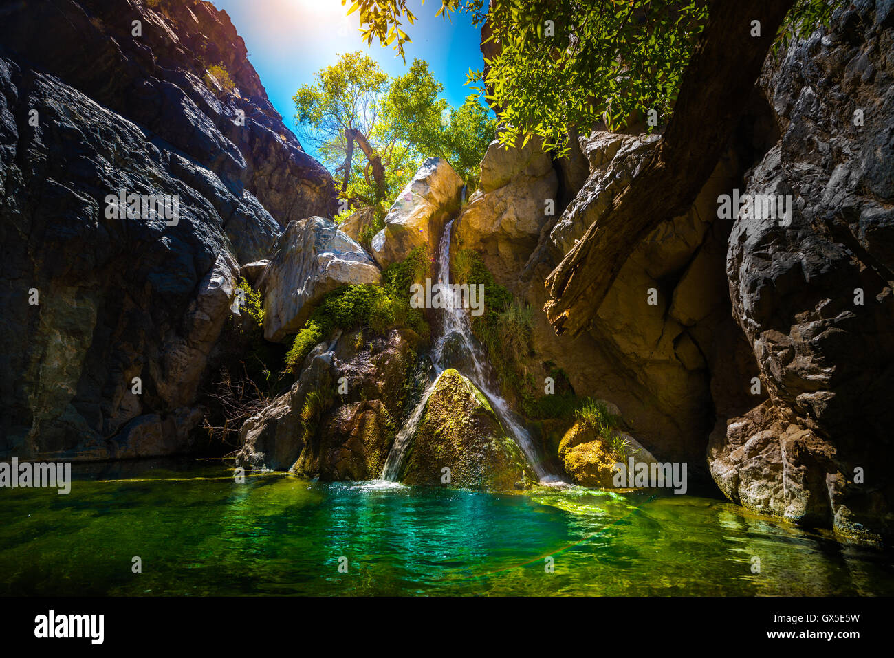 Darwin Falls, Waterfall in Death Valley National Park California USA