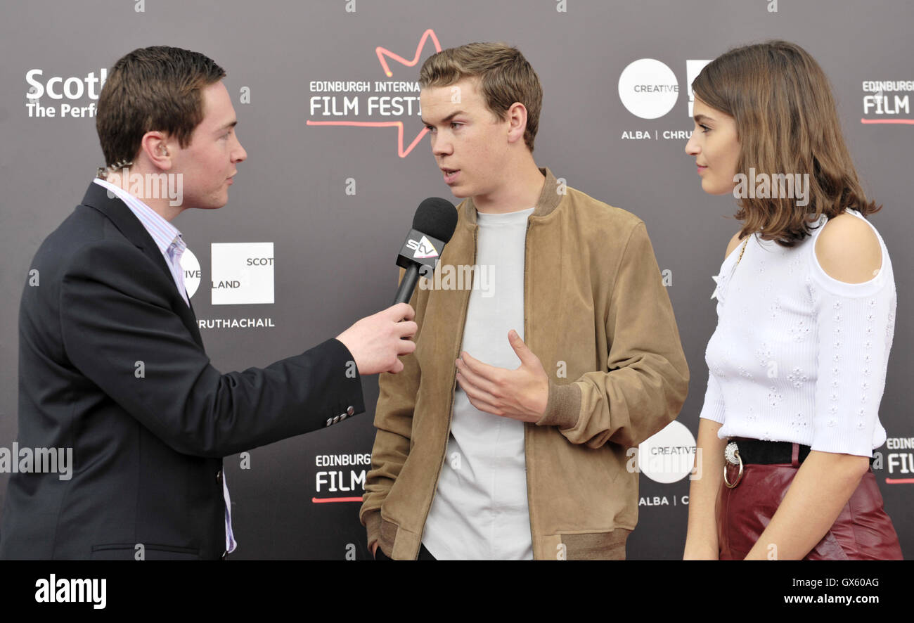Stars turn up on the red carpet for the World Premiere of Kids In Love  Featuring: Will Poulter, Alma Jodorowsky Where: Edinburgh, United Kingdom When: 22 Jun 2016 Stock Photo